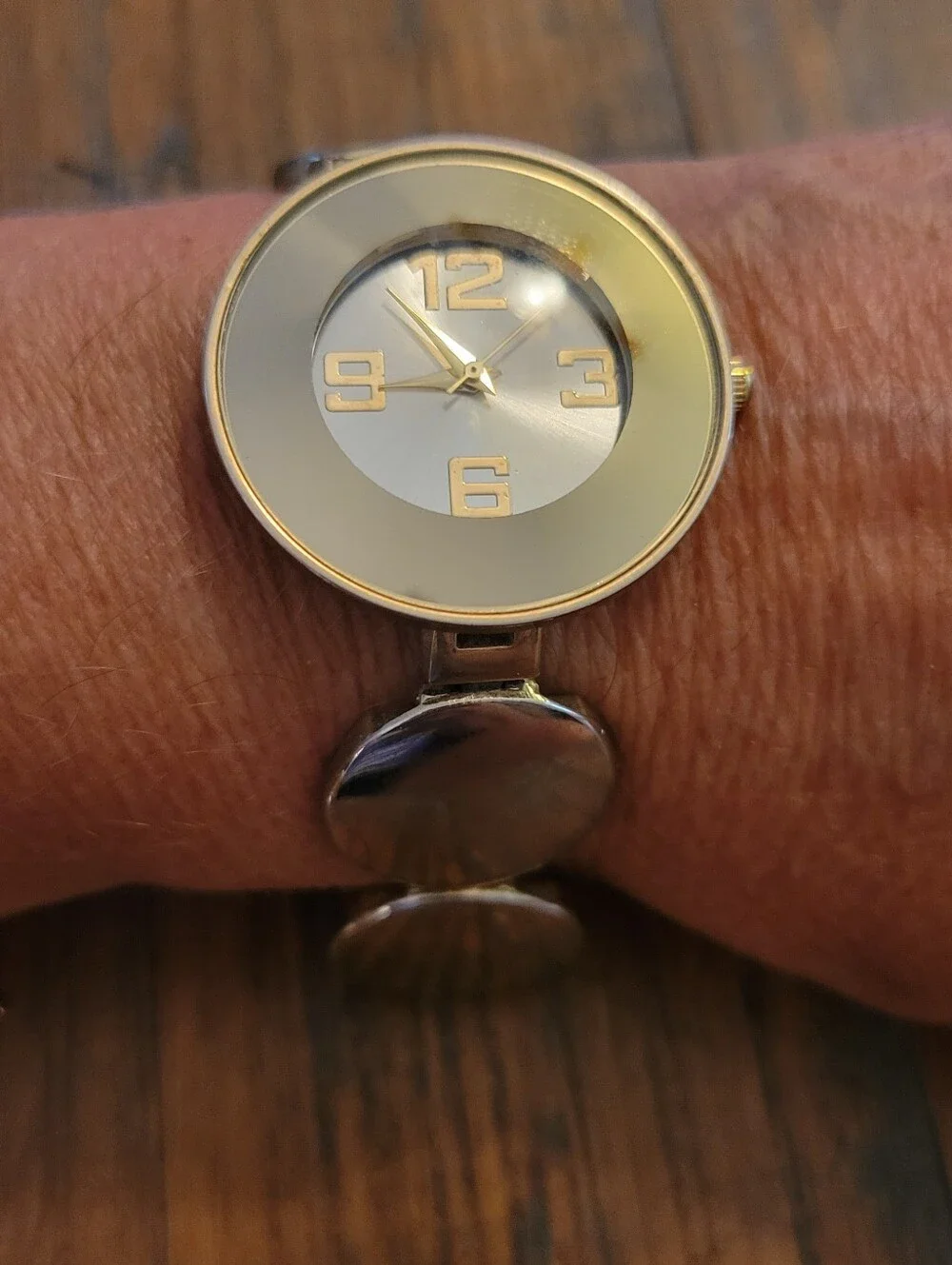 Multi Tone Round Dial Bracelet Watch